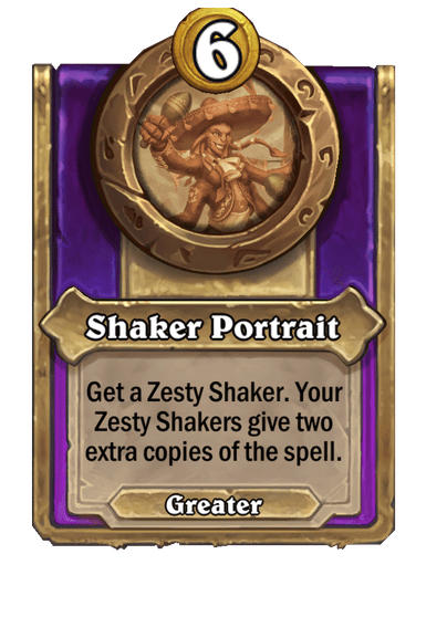 Shaker Portrait Hearthstone kártya