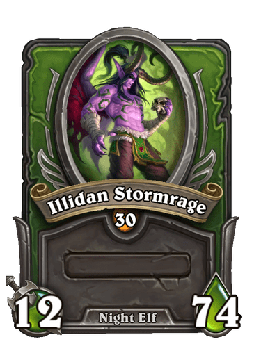Illidan Stormrage Hearthstone kártya