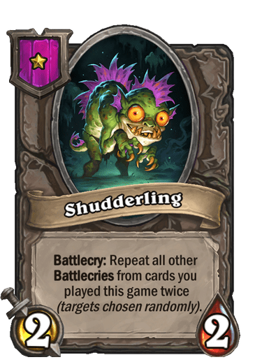 Shudderling Hearthstone kártya
