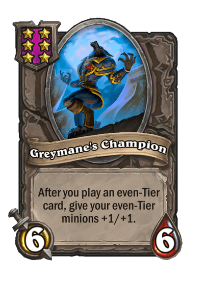 Greymane's Champion Hearthstone kártya