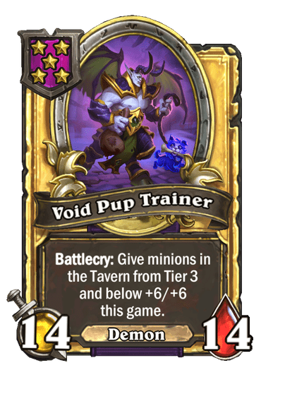 Void Pup Trainer Hearthstone kártya