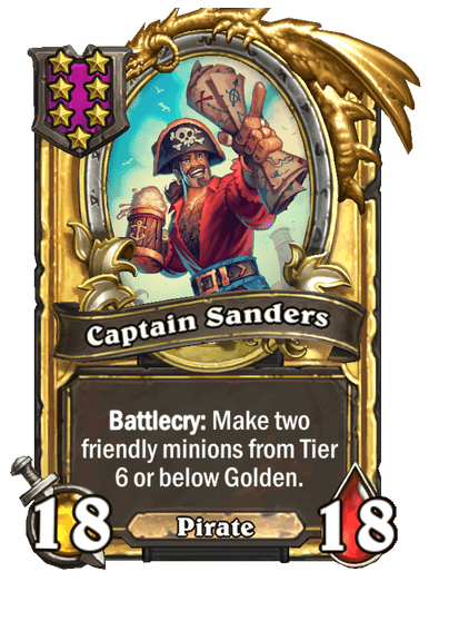 Captain Sanders Hearthstone kártya