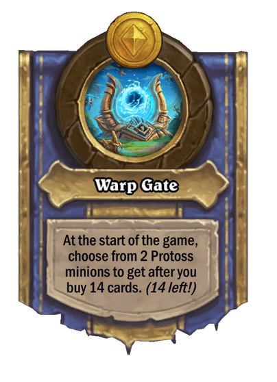 Warp Gate Hearthstone kártya