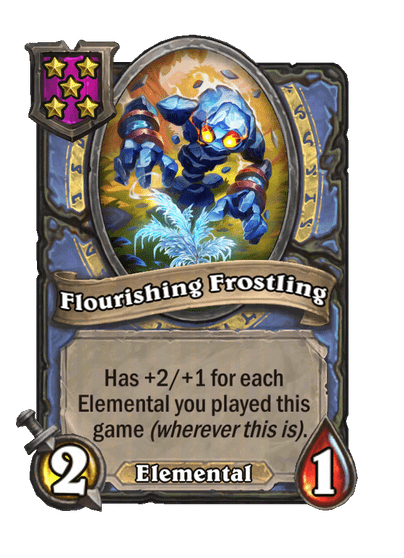 Flourishing Frostling Hearthstone kártya
