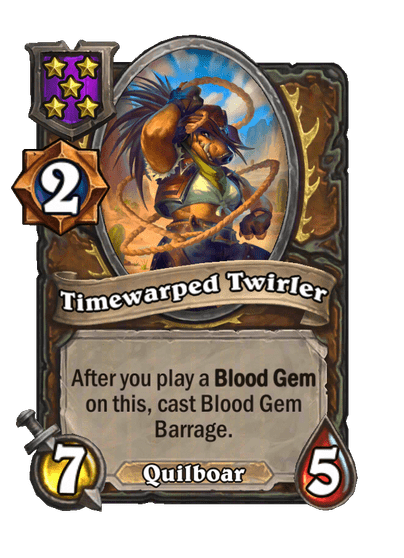 Timewarped Twirler Hearthstone kártya