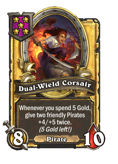 Dual-Wield Corsair Hearthstone kártya