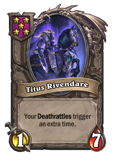 Titus Rivendare Hearthstone kártya