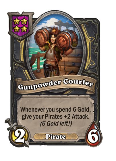 Gunpowder Courier Hearthstone kártya