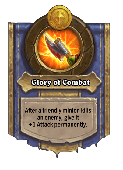 Glory of Combat Hearthstone kártya