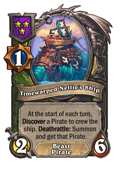 Timewarped Nellie's Ship Hearthstone kártya