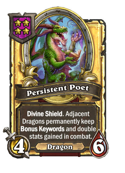 Persistent Poet Hearthstone kártya