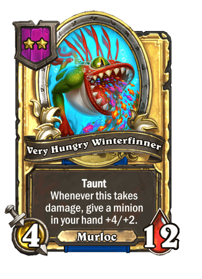 Very Hungry Winterfinner Hearthstone kártya