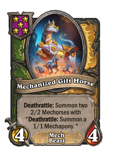 Mechanized Gift Horse Hearthstone kártya