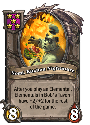 Nomi, Kitchen Nightmare Hearthstone kártya