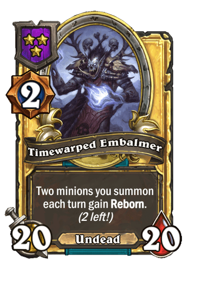 Timewarped Embalmer Hearthstone kártya