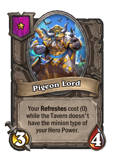 Pigeon Lord Hearthstone kártya