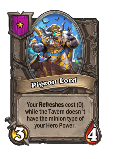 Pigeon Lord Hearthstone kártya