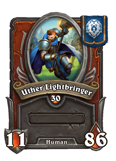 Uther Lightbringer Hearthstone kártya