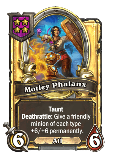 Motley Phalanx Hearthstone kártya