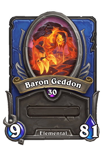 Baron Geddon Hearthstone kártya