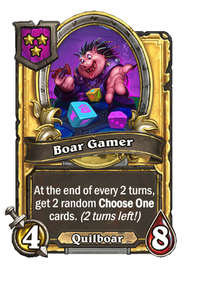 Boar Gamer Hearthstone kártya
