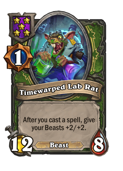 Timewarped Lab Rat Hearthstone kártya