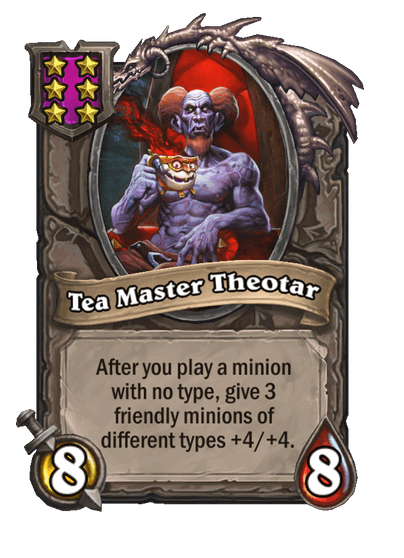 Tea Master Theotar Hearthstone kártya