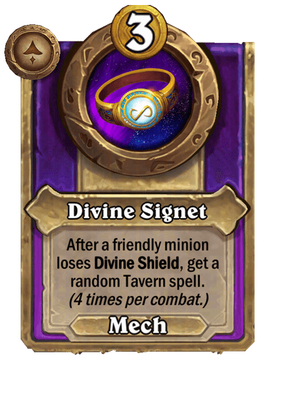 Divine Signet Hearthstone kártya