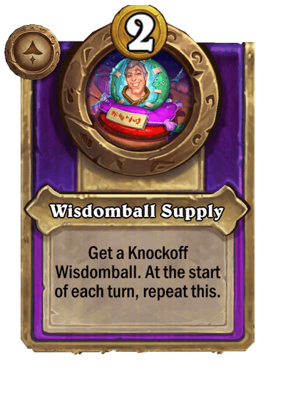 Wisdomball Supply Hearthstone kártya