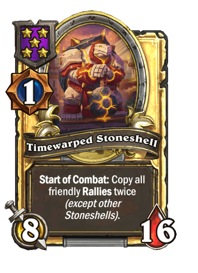 Timewarped Stoneshell Hearthstone kártya