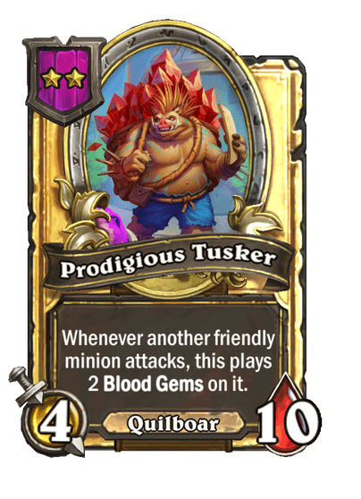 Prodigious Tusker Hearthstone kártya