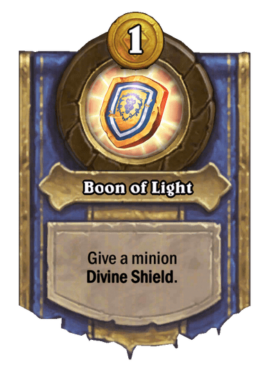 Boon of Light Hearthstone kártya