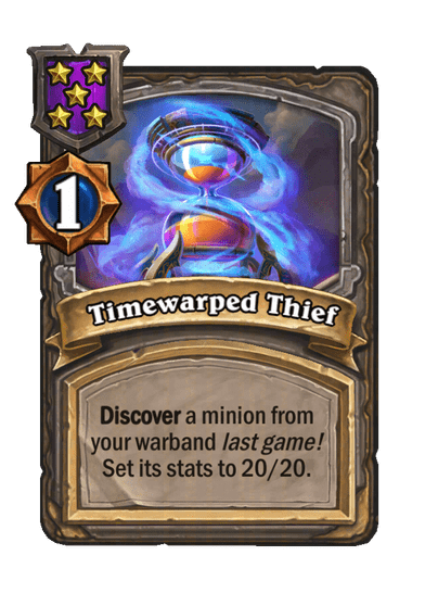Timewarped Thief Hearthstone kártya