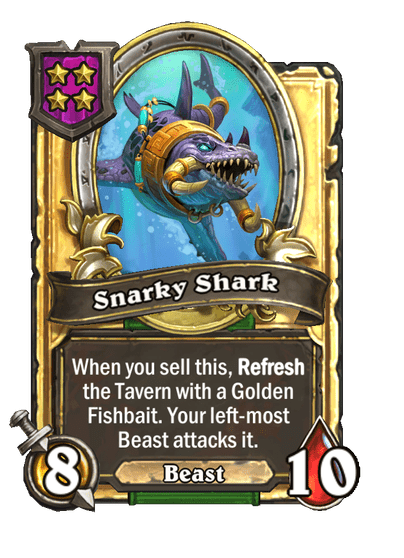 Snarky Shark Hearthstone kártya