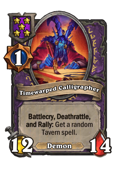 Timewarped Calligrapher Hearthstone kártya