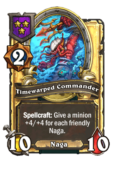 Timewarped Commander Hearthstone kártya