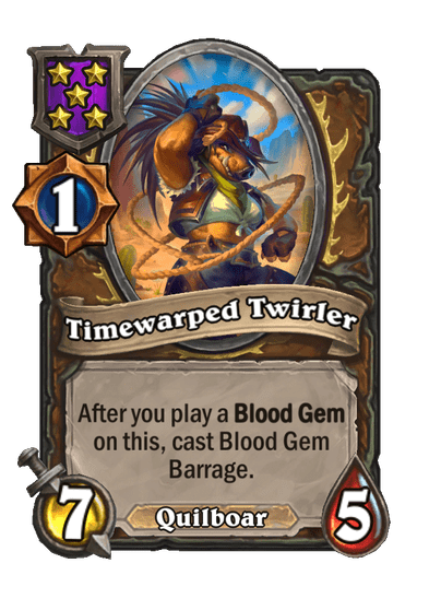 Timewarped Twirler Hearthstone kártya