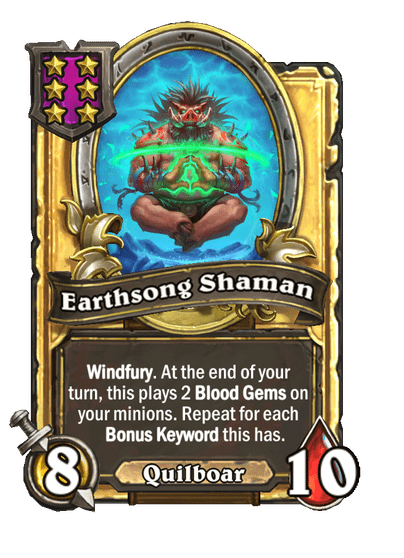 Earthsong Shaman Hearthstone kártya