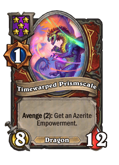 Timewarped Prismscale Hearthstone kártya