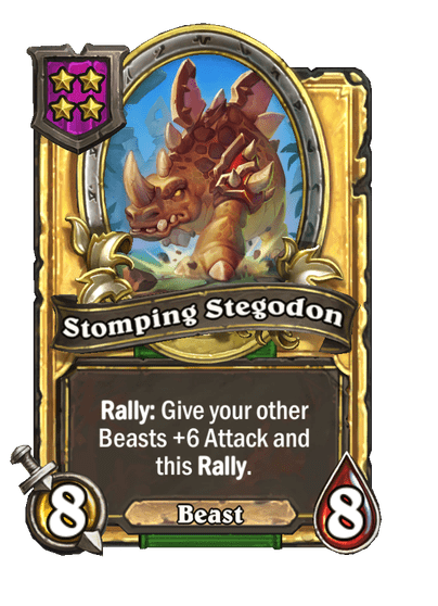 Stomping Stegodon Hearthstone kártya