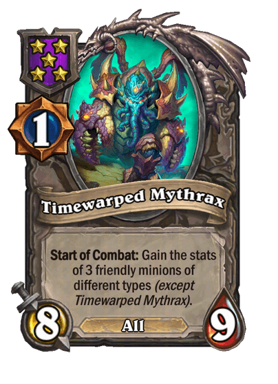 Timewarped Mythrax Hearthstone kártya
