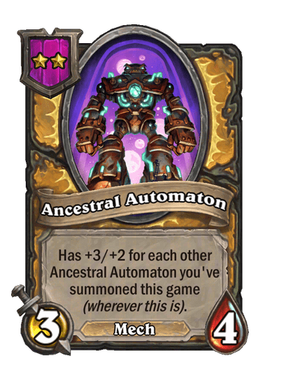 Ancestral Automaton Hearthstone kártya