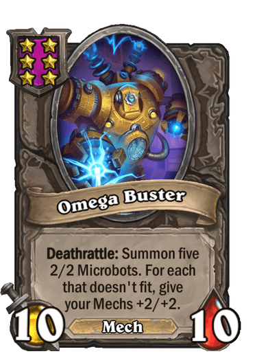 Omega Buster Hearthstone kártya