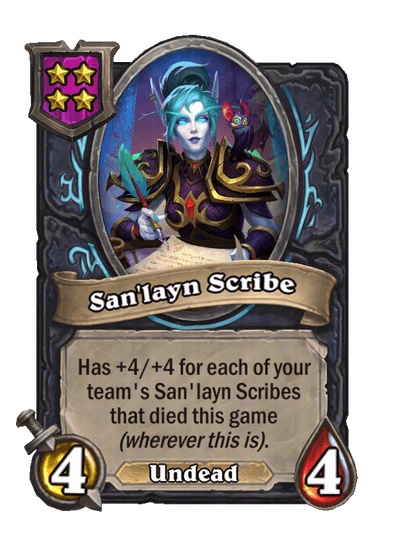 San'layn Scribe Hearthstone kártya