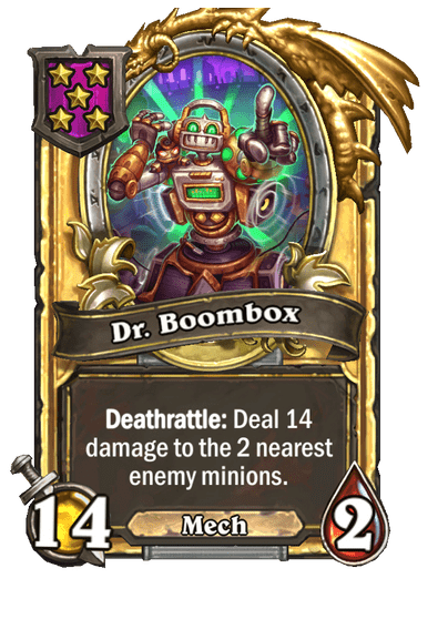 Dr. Boombox Hearthstone kártya