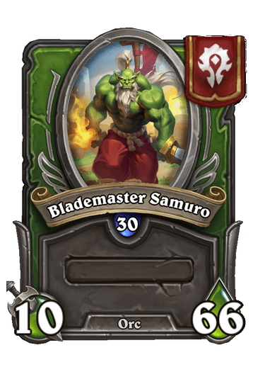 Blademaster Samuro Hearthstone kártya
