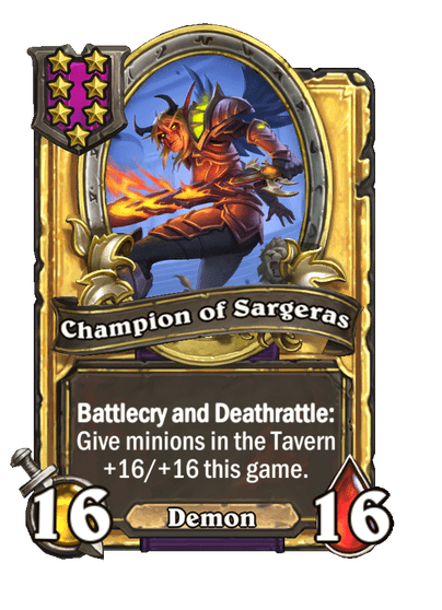 Champion of Sargeras Hearthstone kártya
