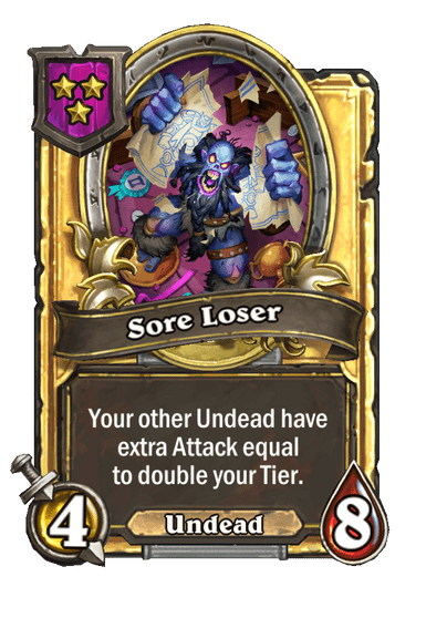 Sore Loser Hearthstone kártya