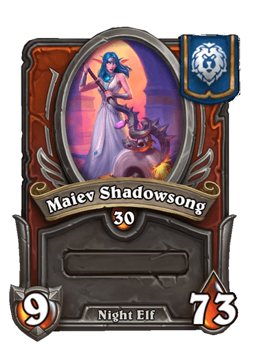 Maiev Shadowsong Hearthstone kártya