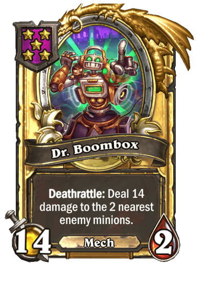 Dr. Boombox Hearthstone kártya